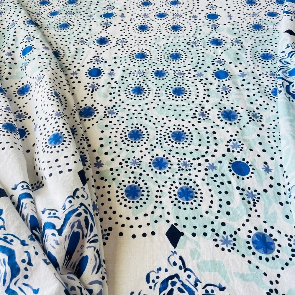 Pottery Barn PB Teen Kelly Slater Ocean Blue Floral Duvet Cover TWIN